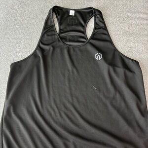 Neleus Men's Black Athletic gym Tank